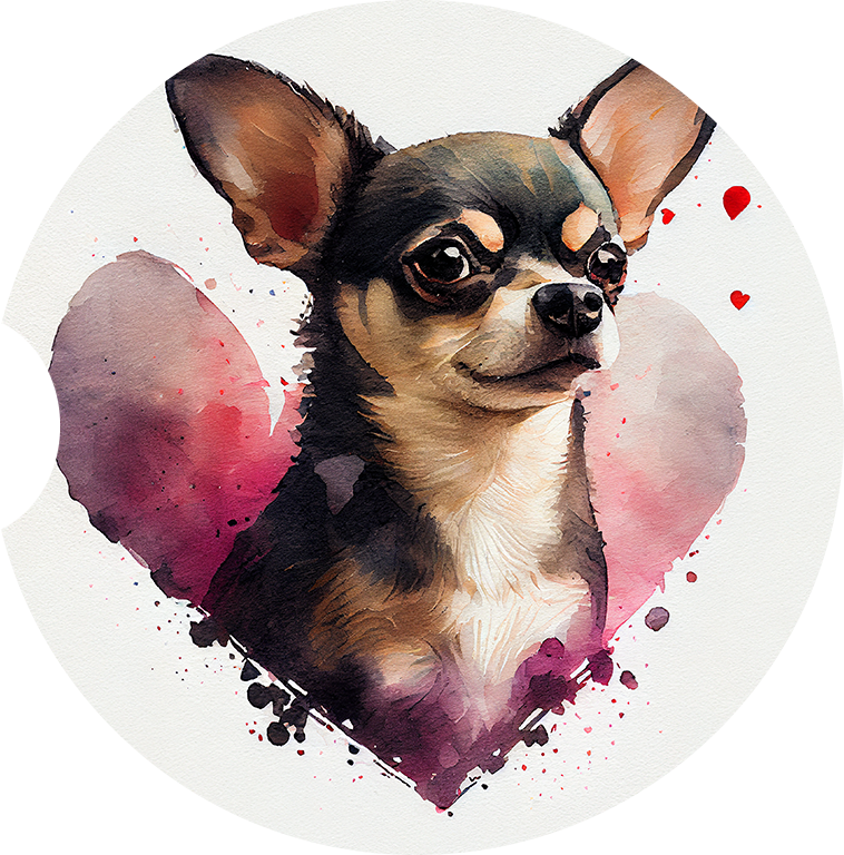 Chihuahua 2 Car Coaster