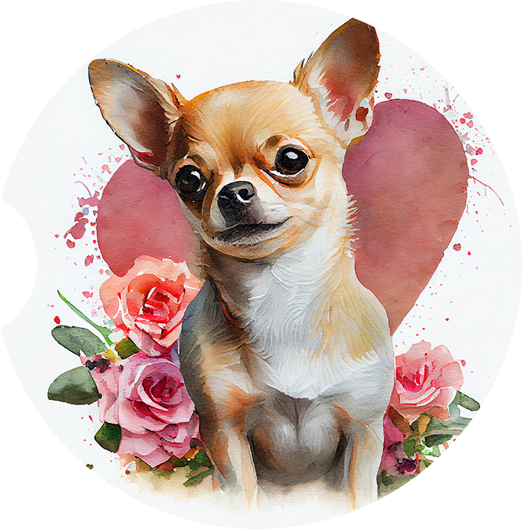 Chihuahua 3 Car Coaster