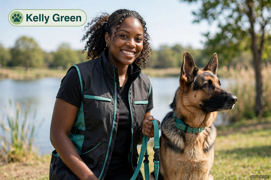 Working Dog Trainers Vest Kelly Green