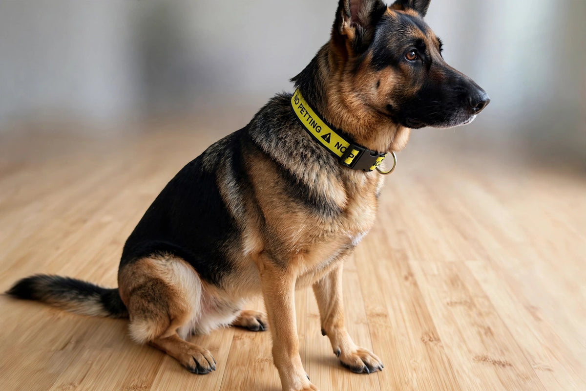 "No petting" Handmade Collar