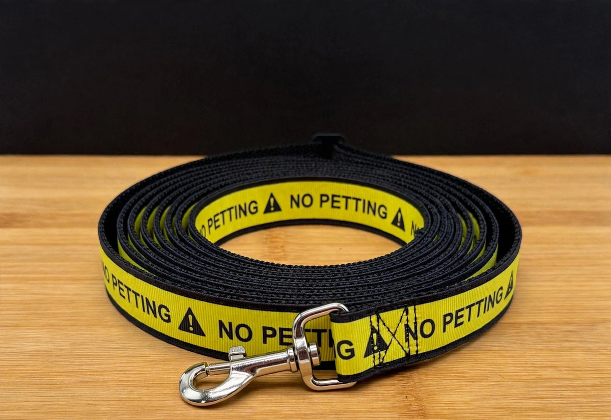 "No Petting" Handmade leash