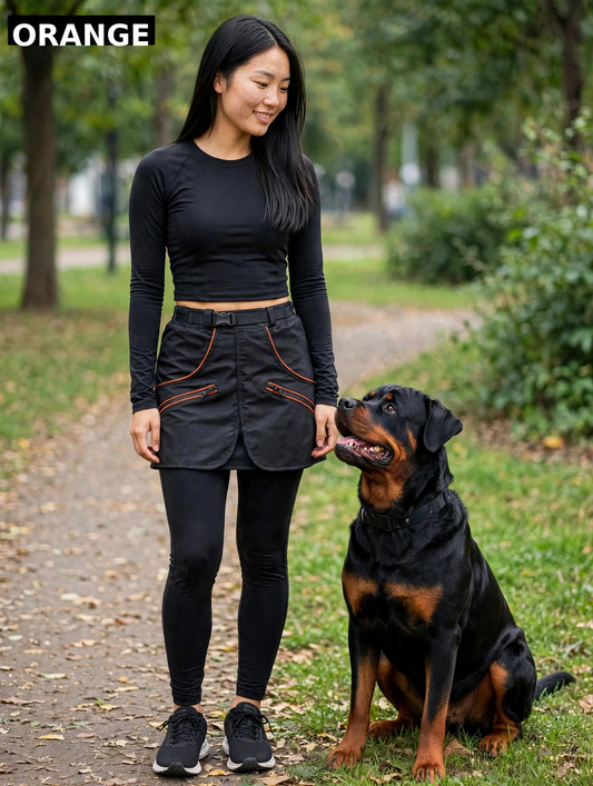 Orange training skirt