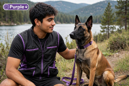 Working Dog Trainers Vest Purple