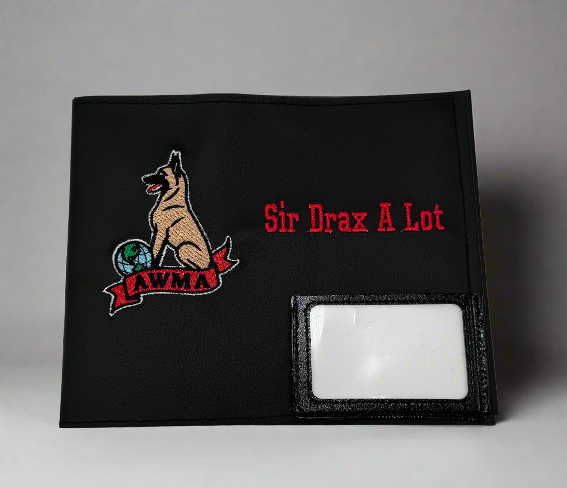 Custom Embroidered Handler Scorebook Covers