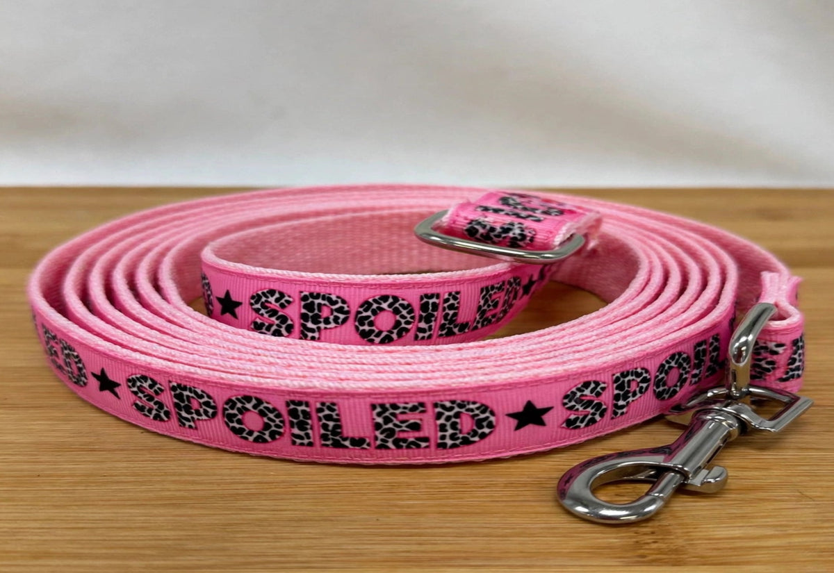 "Pink Spoiled " Handmade leash