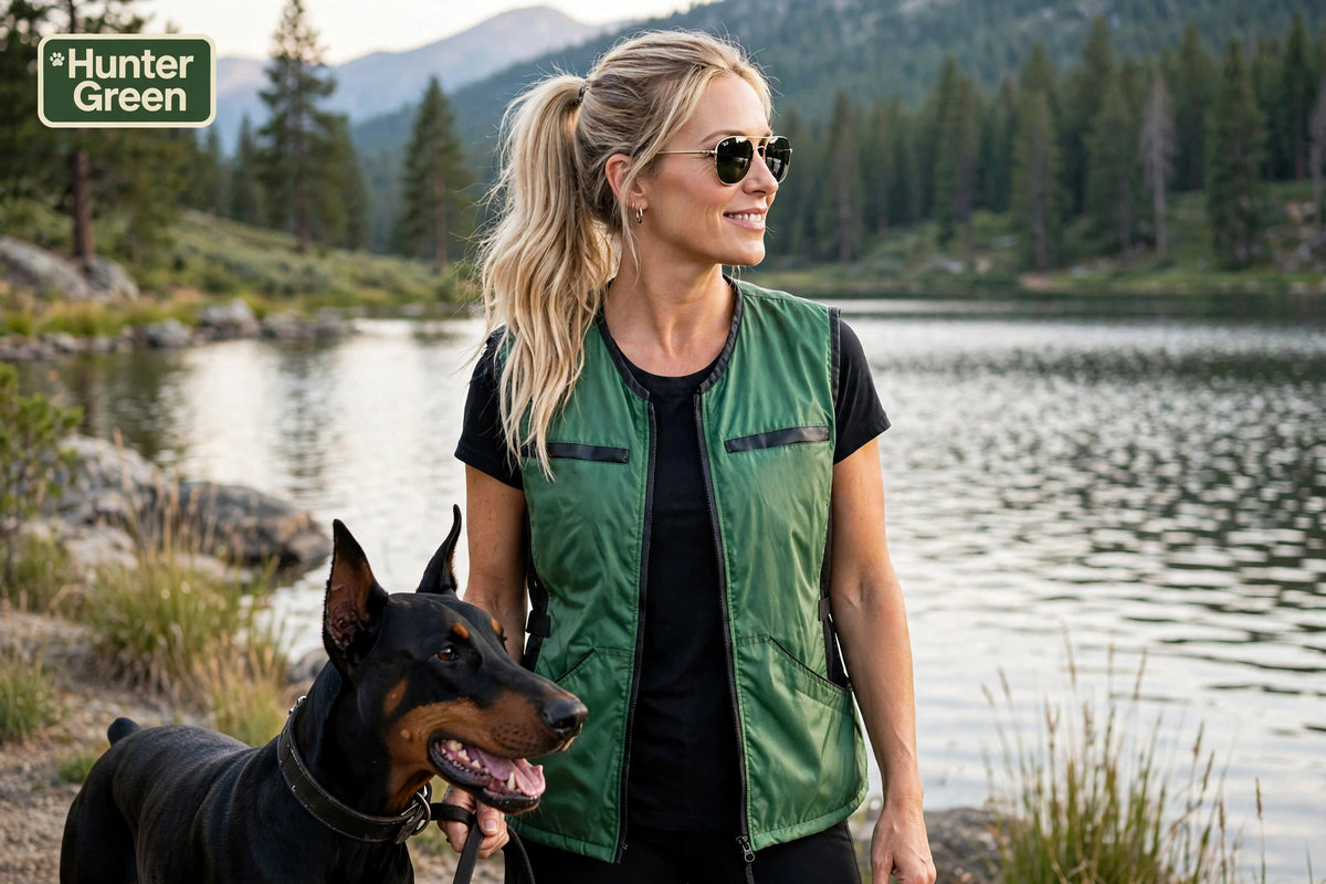 Summer Dog training Vest Hunter Green