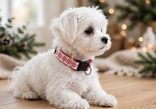 "Peppermint Candy" Handmade Collar