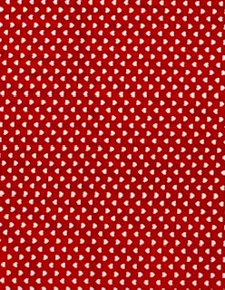 Red with White Hearts Handmade Bows