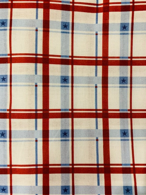 Patriotic Plaid-Collars and Leashes