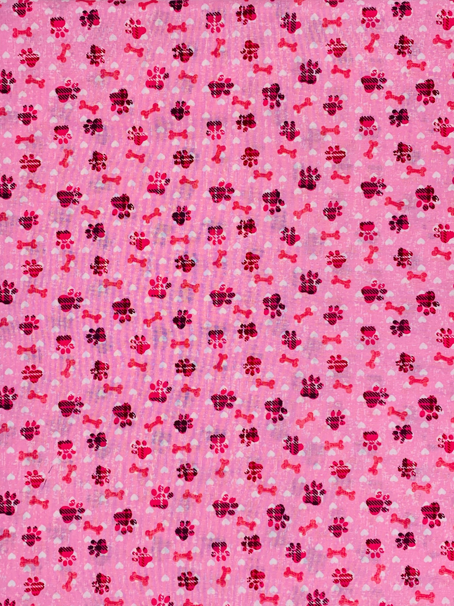 Pink Paws and Bones-Bandana
