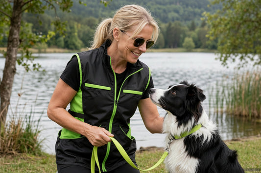 Working Dog Trainers Vest Flo Green