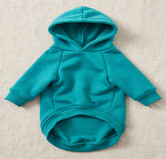 Aqua Pup - Teal Dog Hoodie