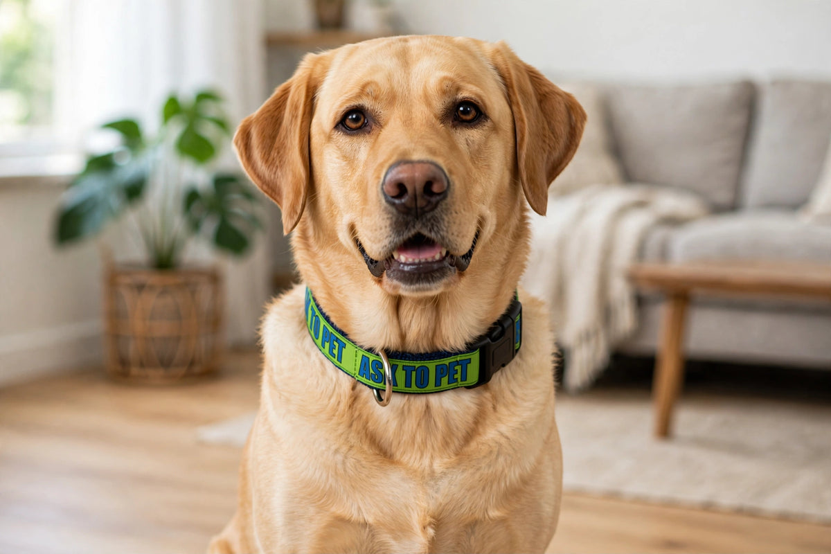"Ask to Pet" Handmade Collar