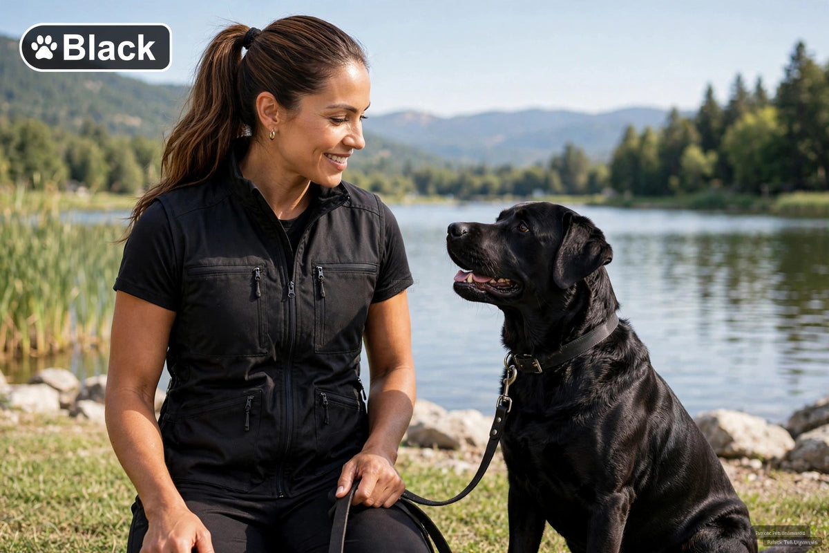 Working Dog Trainers Vest Black