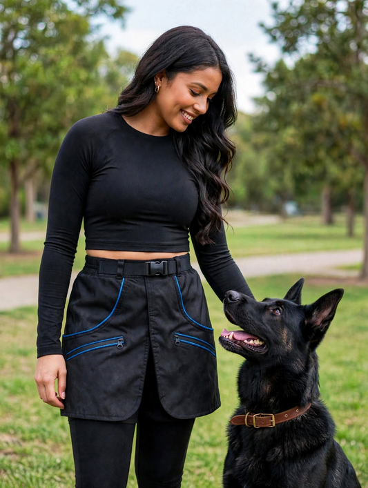 Blue training skirt