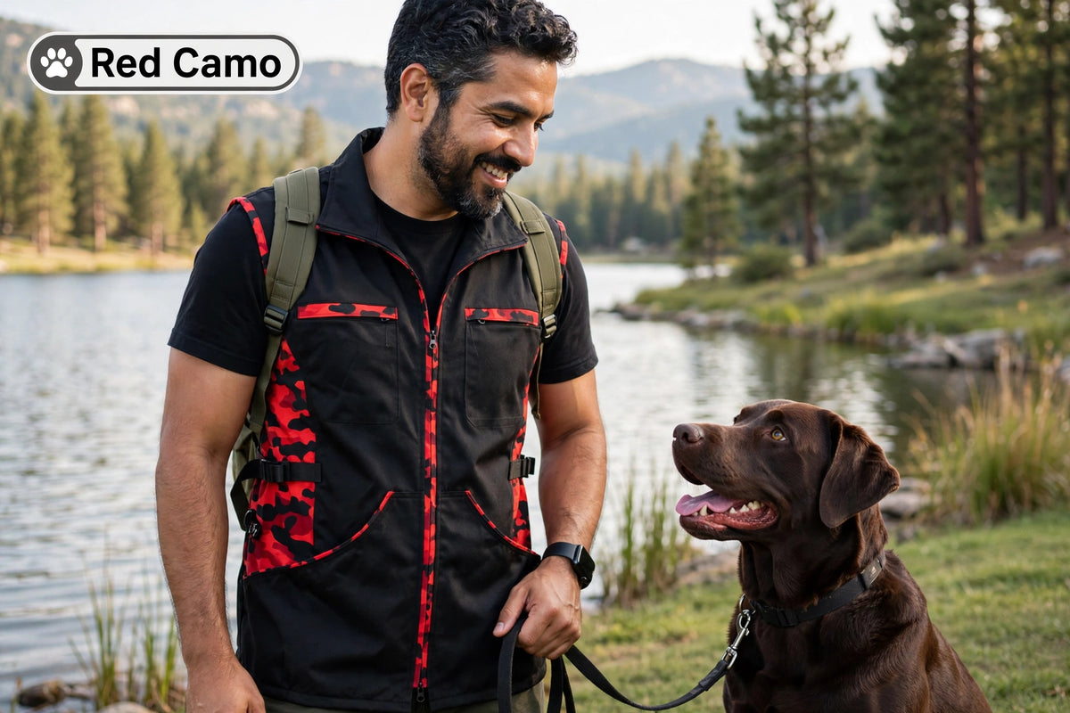 Working Dog Trainers Vest red Camo