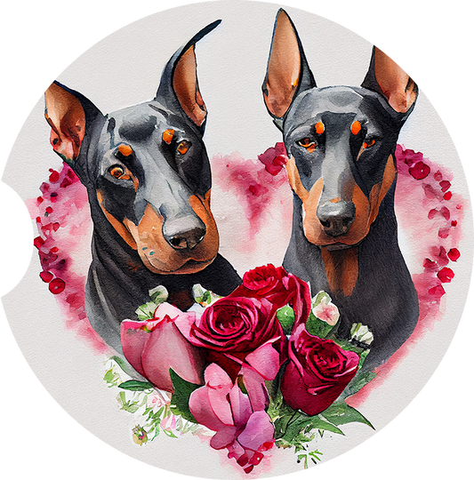 Doberman Pincher 5 Car Coaster