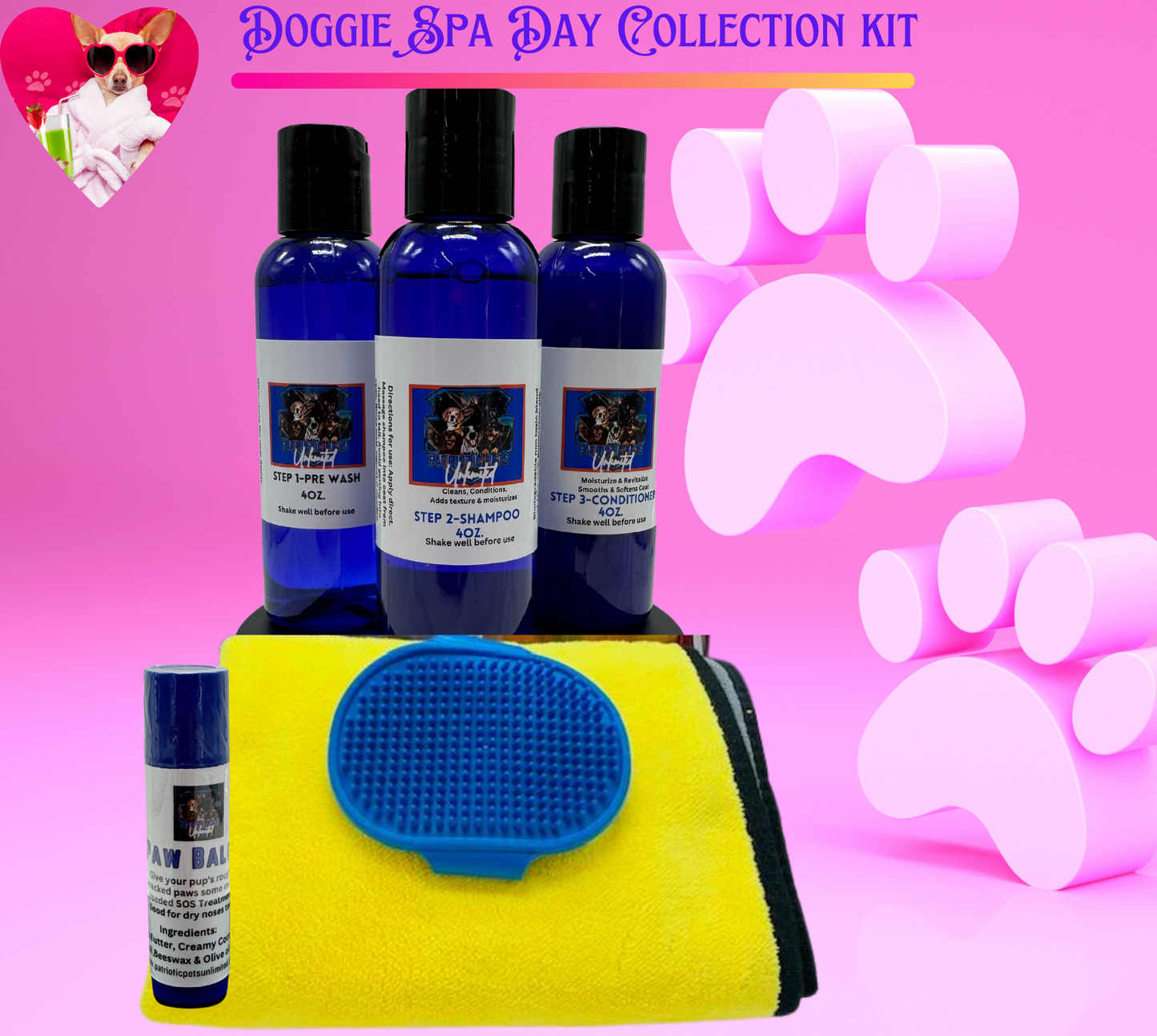 All Natural Fur-Tastic Complete Bath Set