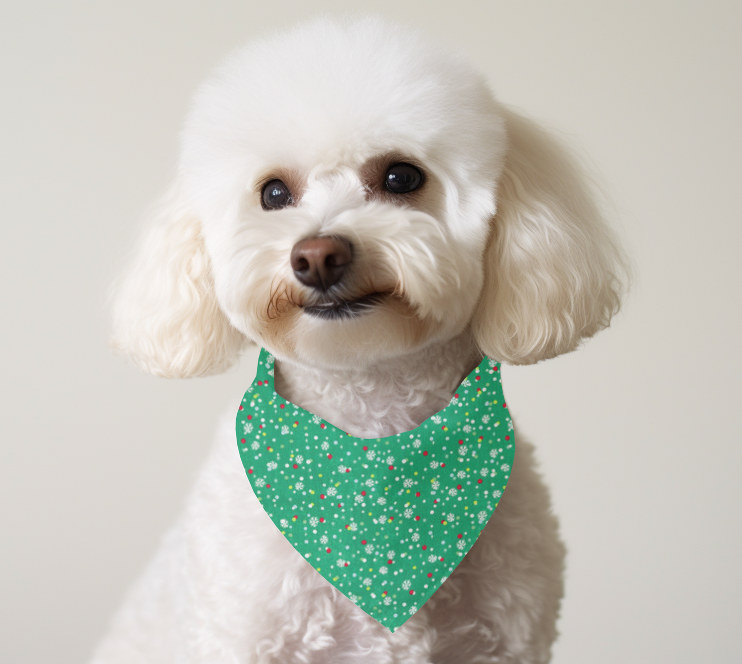 Green Snowflake Bandana