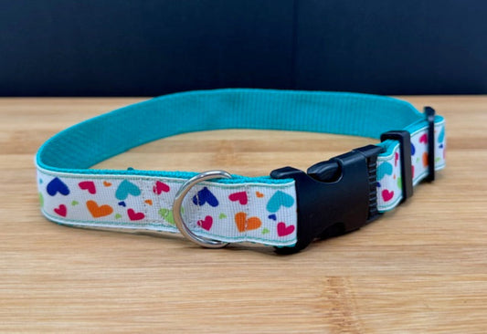 " Heart Explosion" Handmade Collar