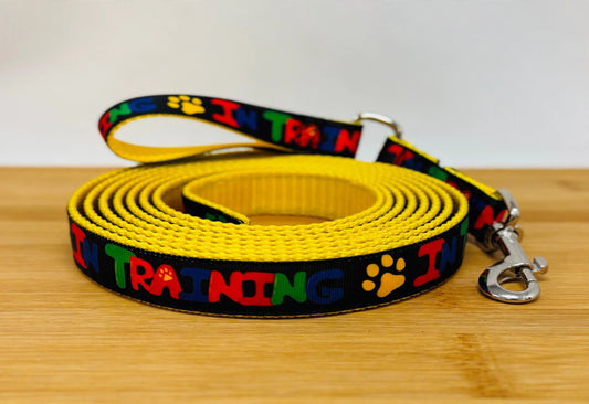 "In Training" Handmade leash