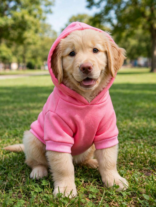 Bubblegum Bark (Hot Pink) Dog Hoodie