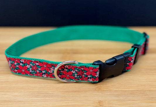 "Poinsettia " Handmade Collar