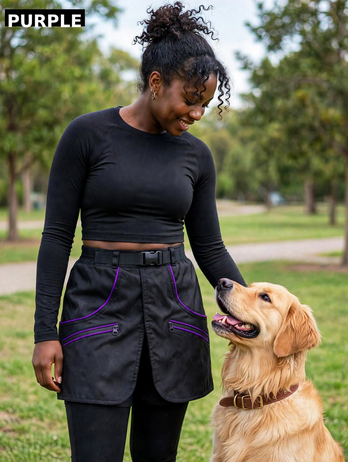 Purple training skirt