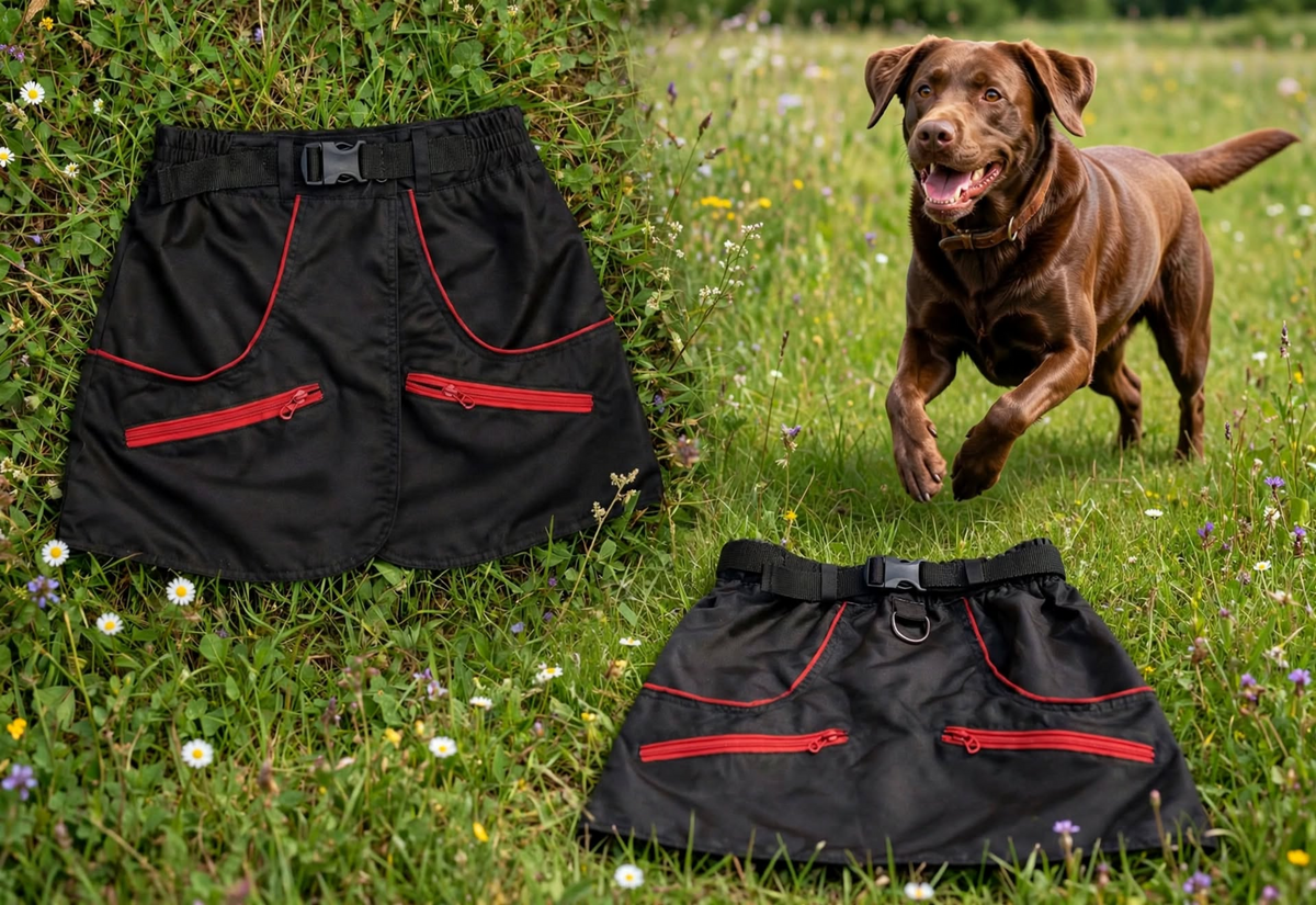 Red training skirt