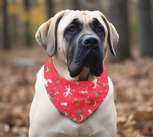 Red Grinch Bandana