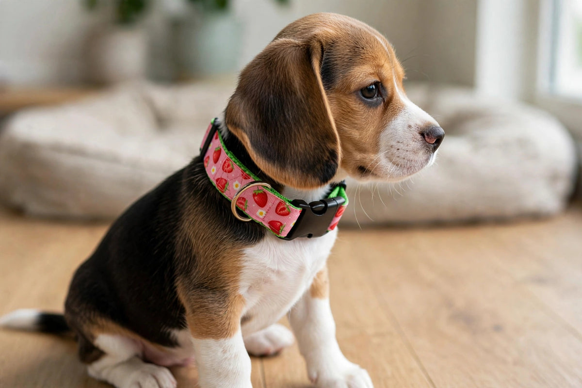 "Strawberry" Handmade Collar