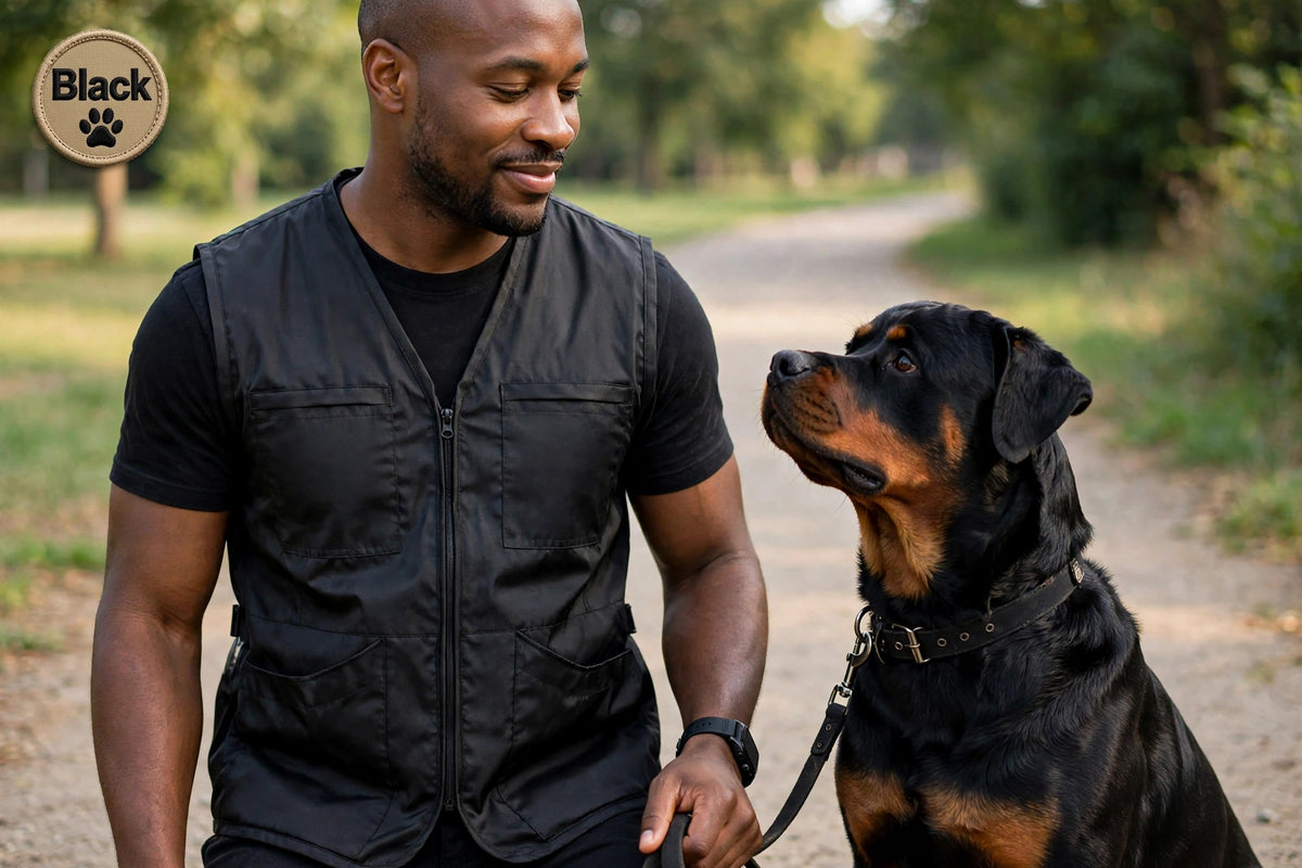 Summer Dog training Vest Black