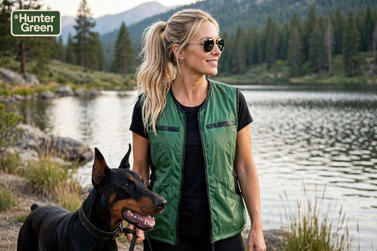 Summer Dog training Vest Hunter Green