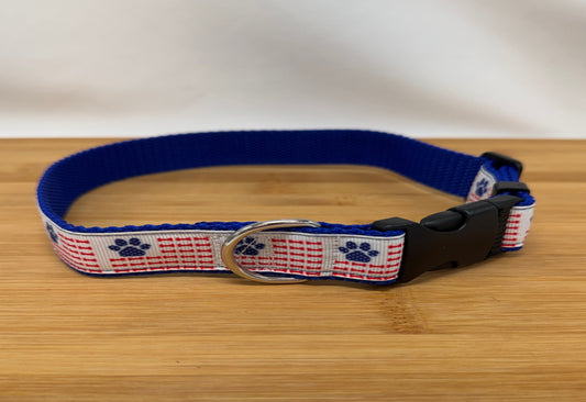 "Paws and Bones" Handmade Collar