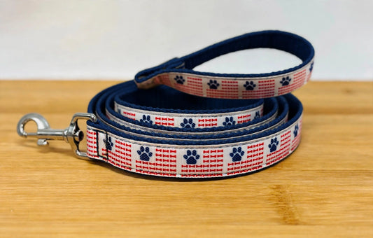 "American Paws and Bones" Handmade leash