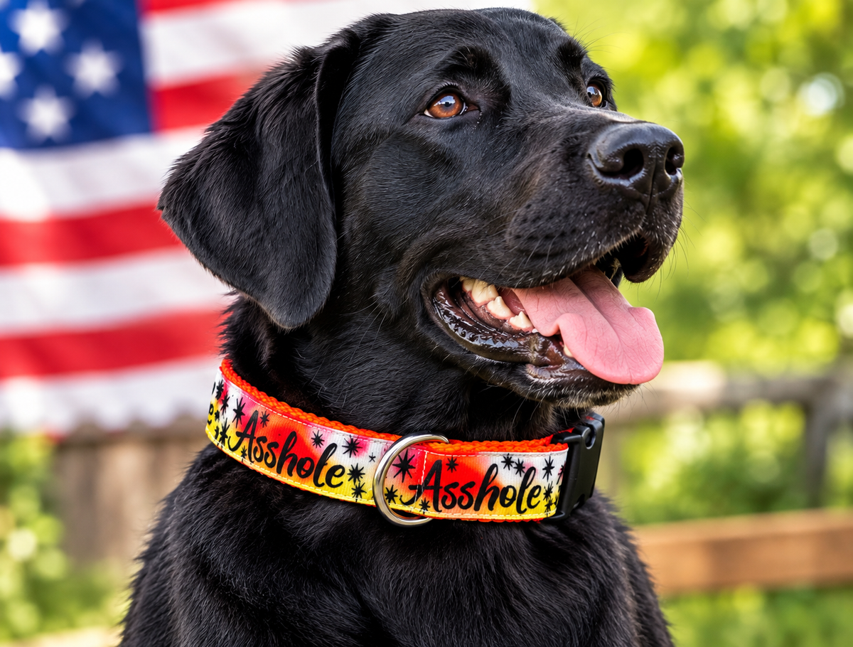 "Asshole Colorful" Handmade Collar
