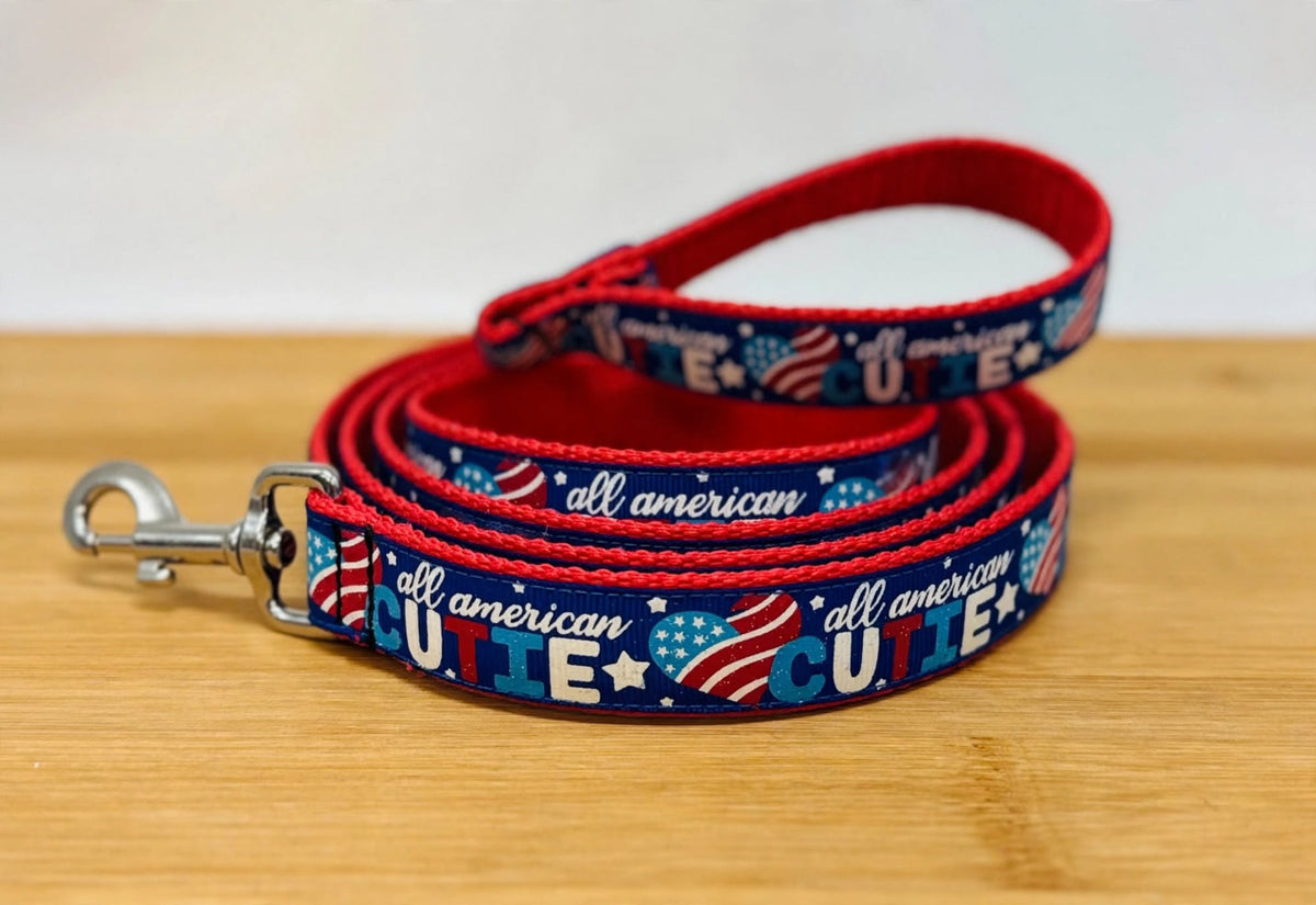 "All American Cutie" Handmade leash