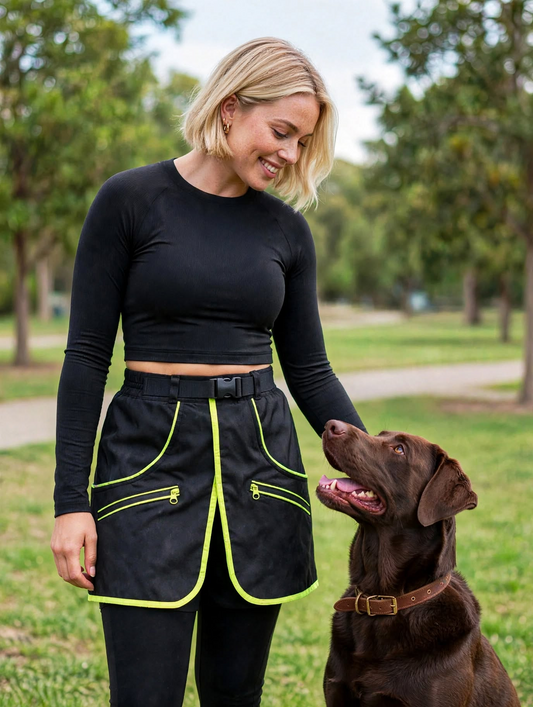 Neon Yellow training skirt