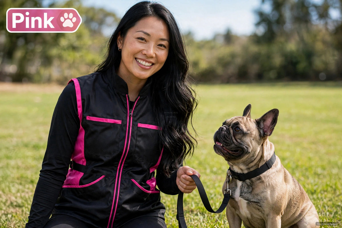 Working Dog Trainers Vest Pink
