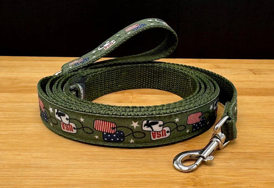"US Veteran" Handmade leash