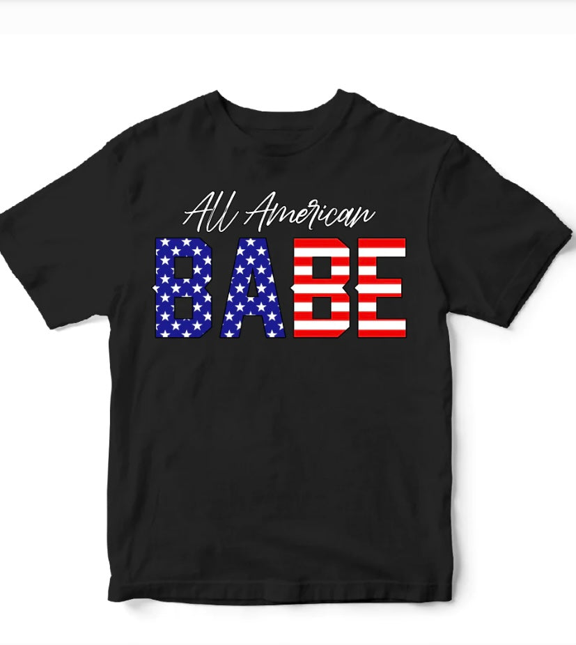 All American Babe Short Sleeve T-shirts