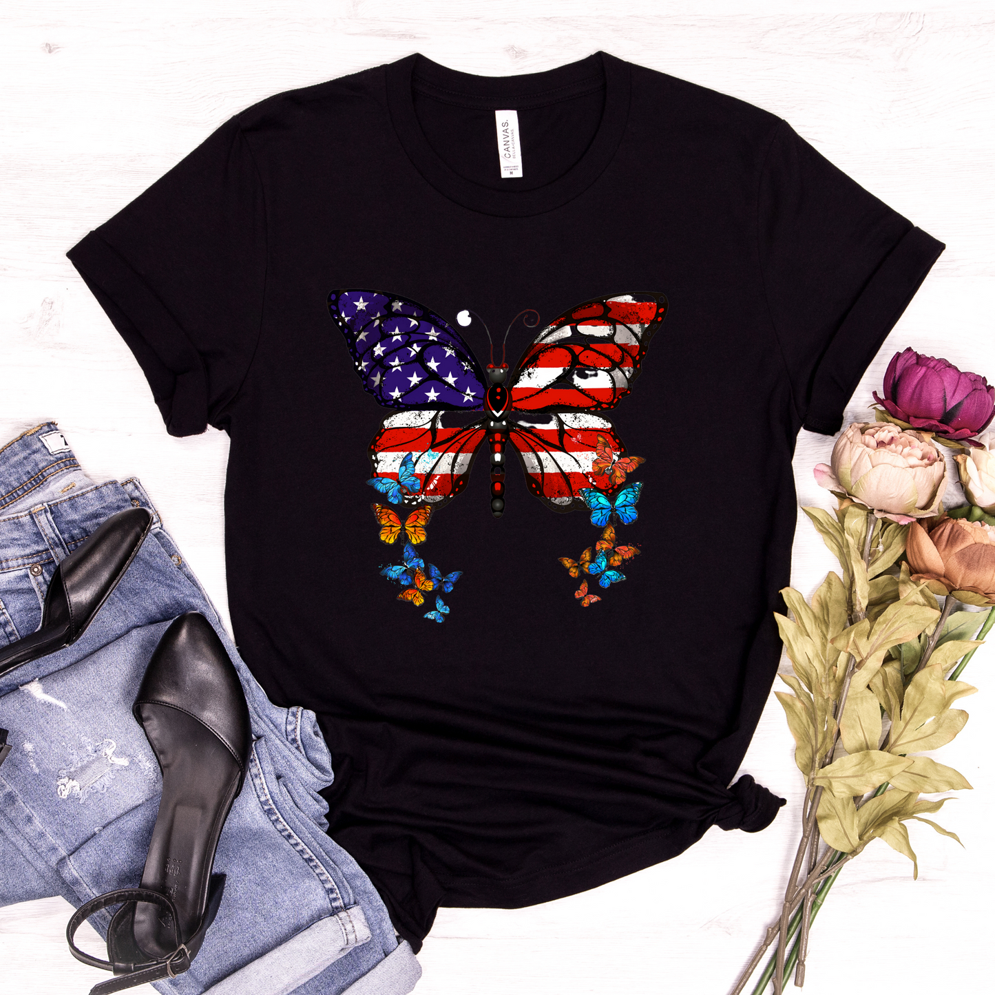 American Butterfly  Short Sleeve T-shirts