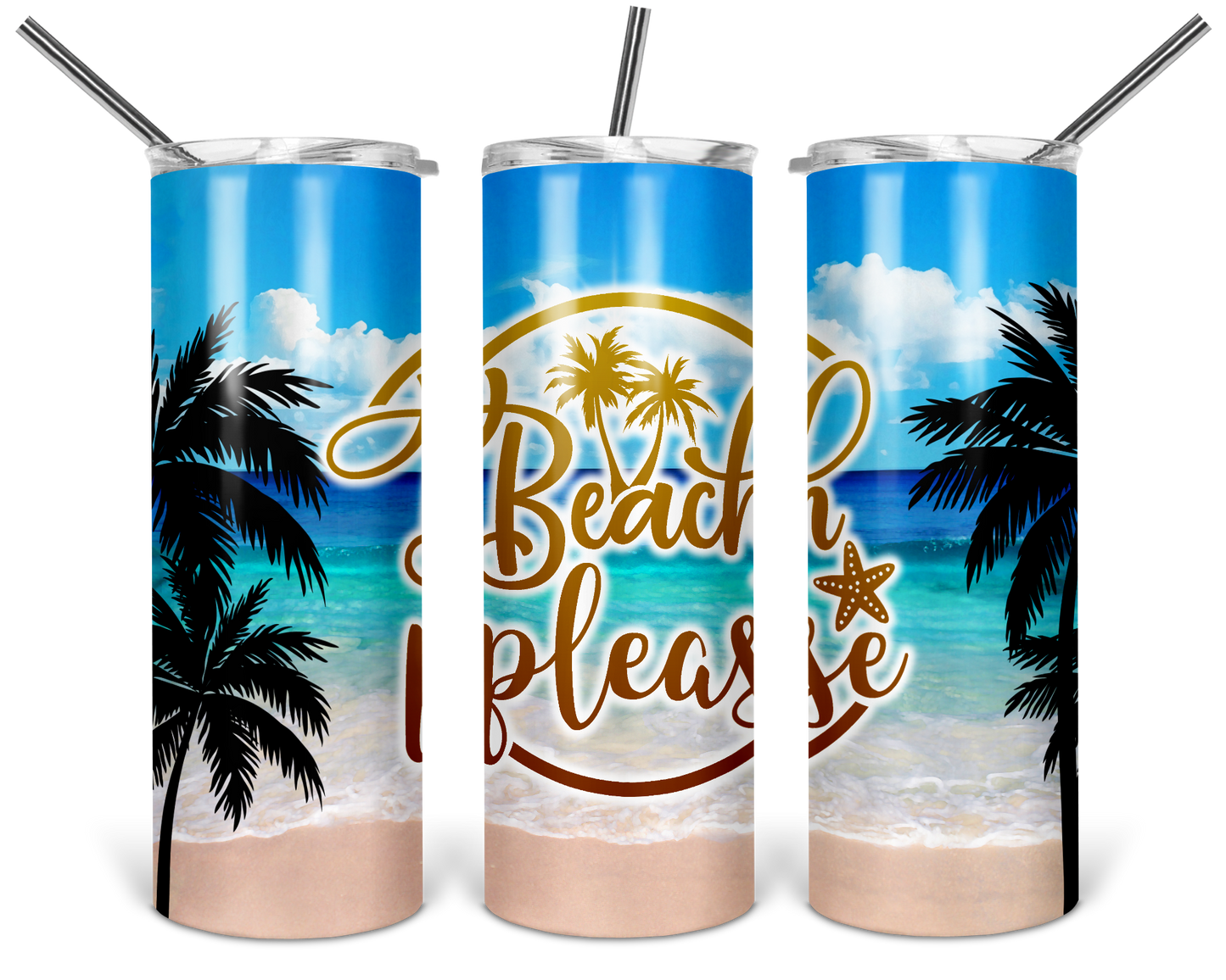 Beach Please Tumbler