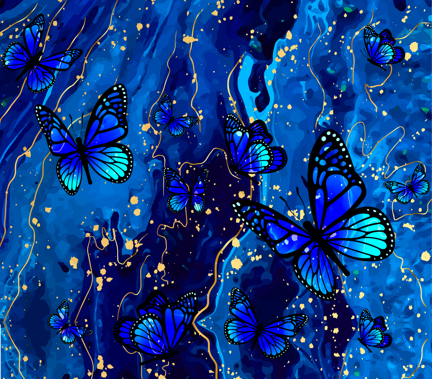 Blue Butterfly Tumbler