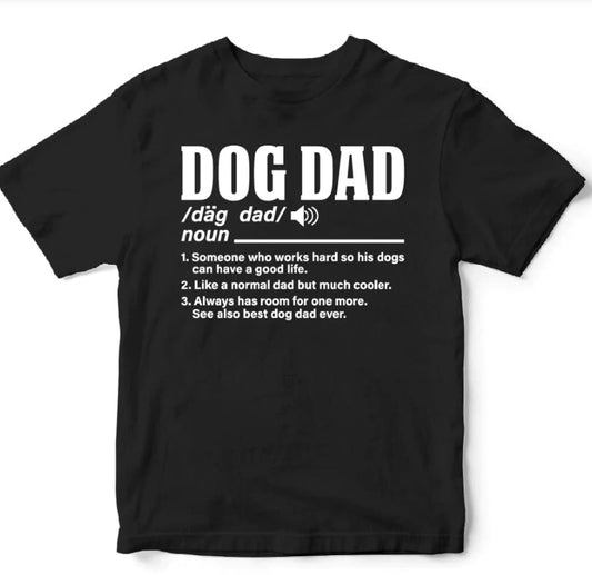 Dog Dad Noun Short Sleeve T-shirts