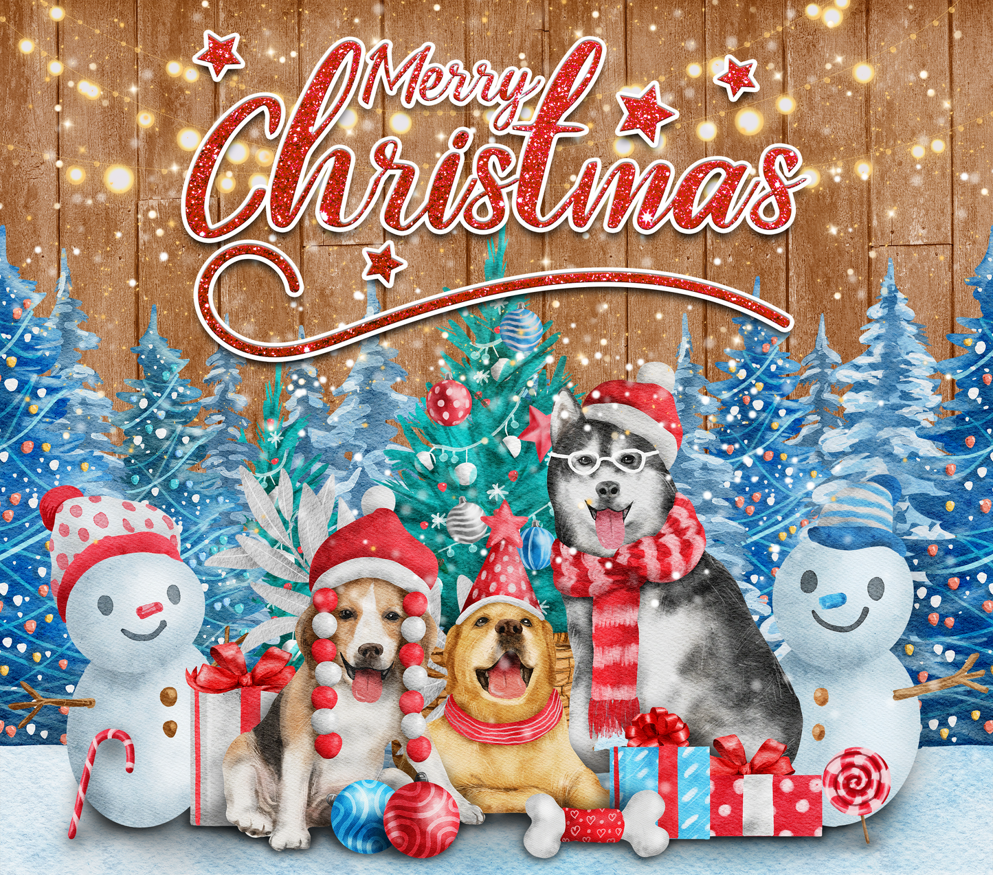 Dog Merry Christmas Tumbler