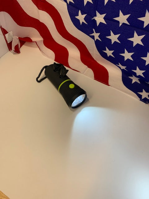 Waste bag holder with Flash Light