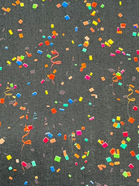 Black Confetti Streamer Celebration Harness