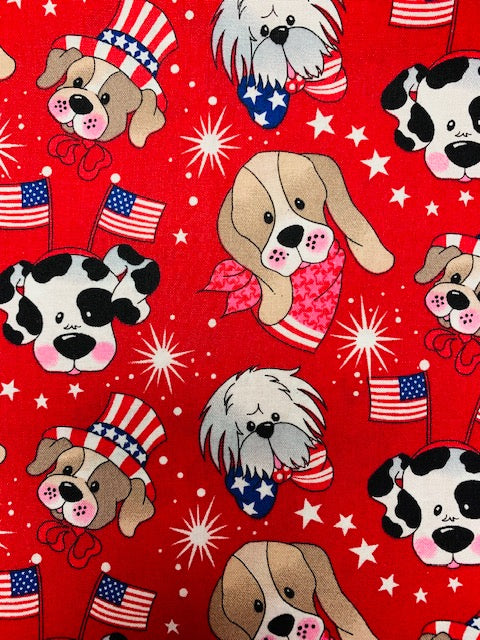 Patriotic Dressed Up Doggies-Bandana