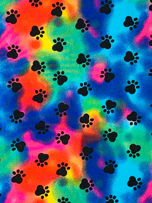 Tye Dye Paws-Bandana